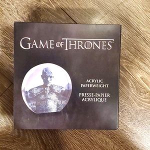 Game of Thrones Acrylic Paperweight - HBO- Brand New